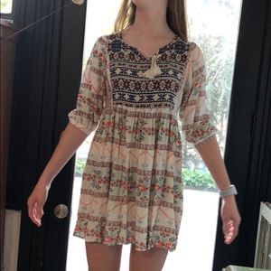3/4 sleeve dress